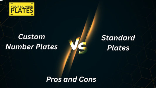 Deciding between custom and standard number plates? Explore the pros and cons of each to choose what’s best for your car, style, and budget.