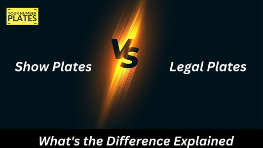 Learn the key differences between show plates and legal plates in the UK. Understand DVLA rules, legal risks, and when each type can be used.