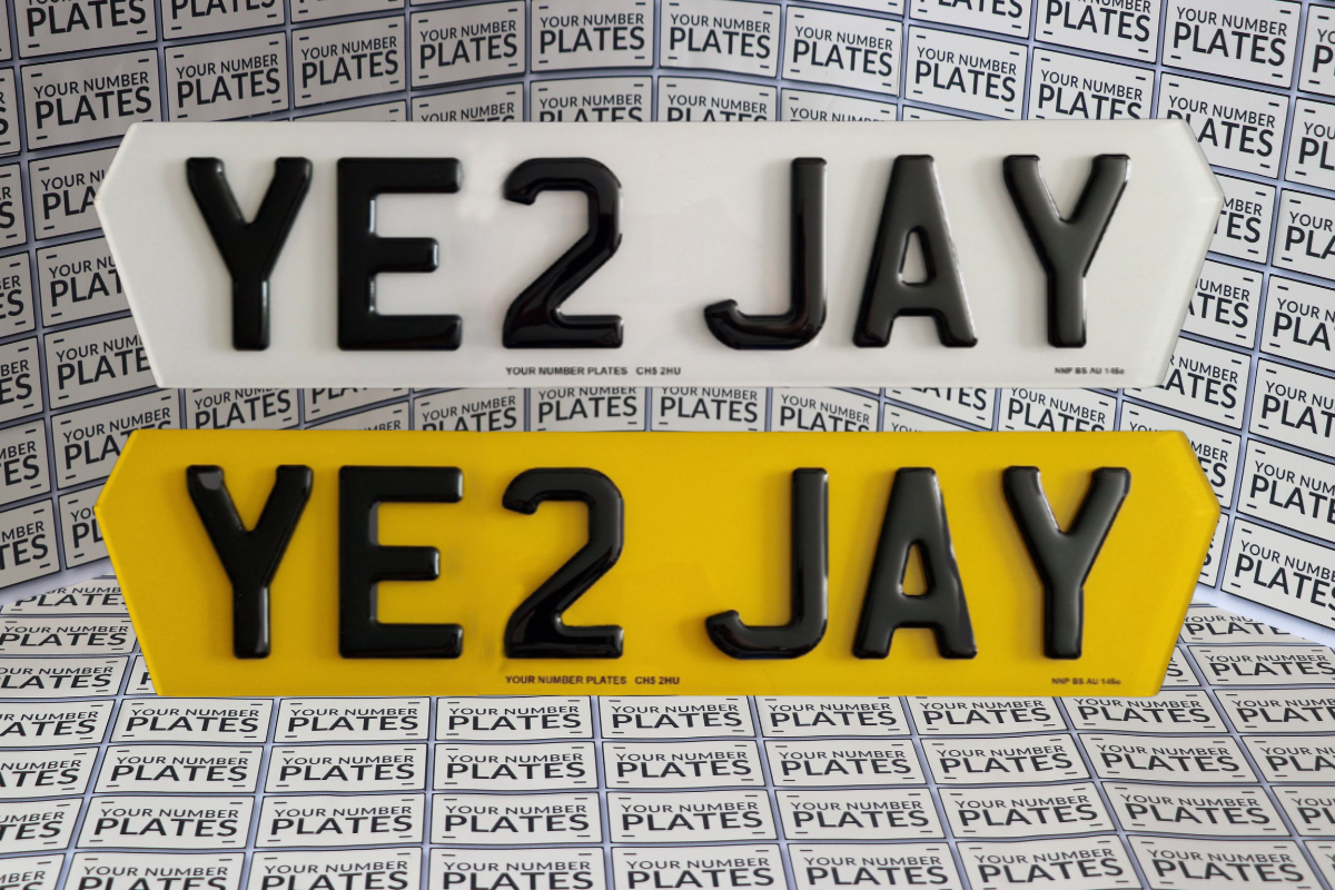 6 digits 4d gel short lambo plates