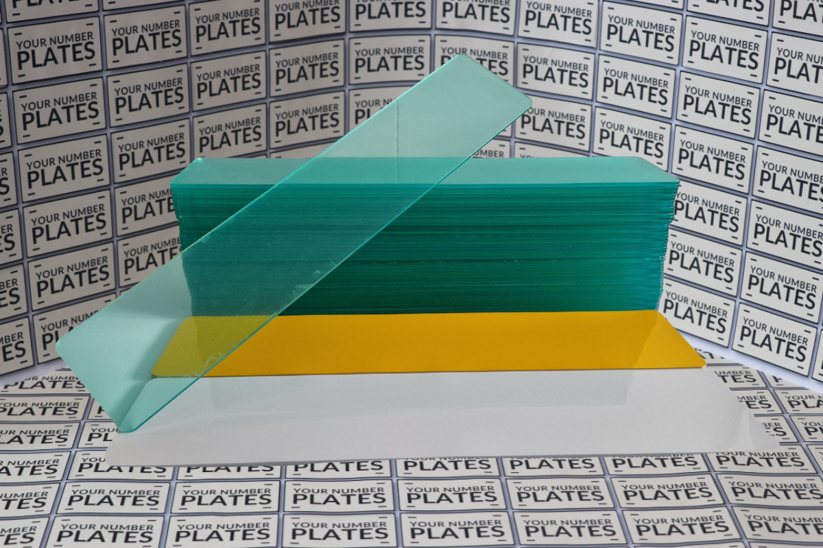 50 number plates acrylics and reflectives