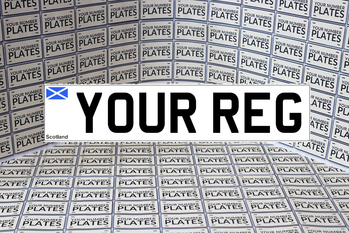 Replacement Standard Size Printed Number Plates 520x111mm