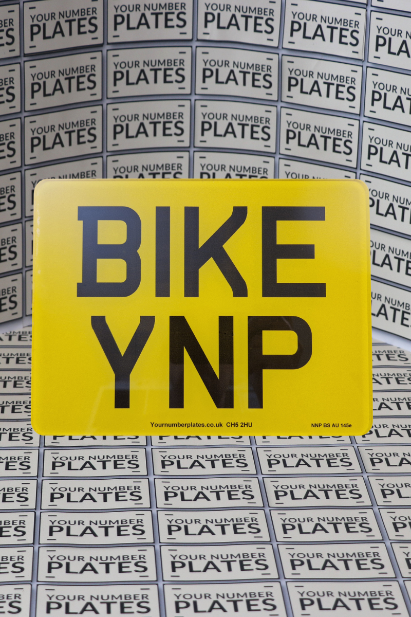 Motorbike Replacement Number Plate 237x178mm – UK Road Legal Acrylic