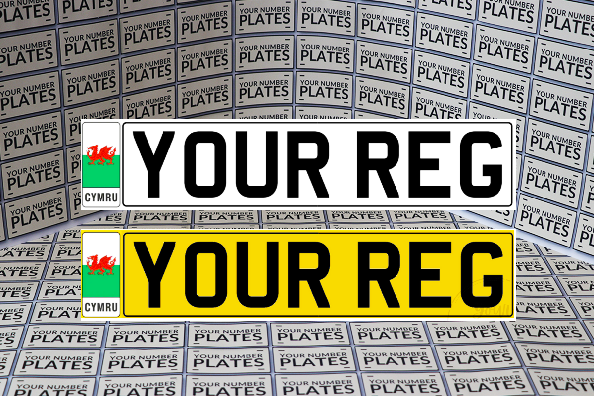 Replacement Standard Size Printed Number Plates 520x111mm