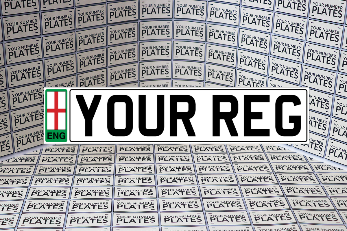 Replacement Standard Size Printed Number Plates 520x111mm