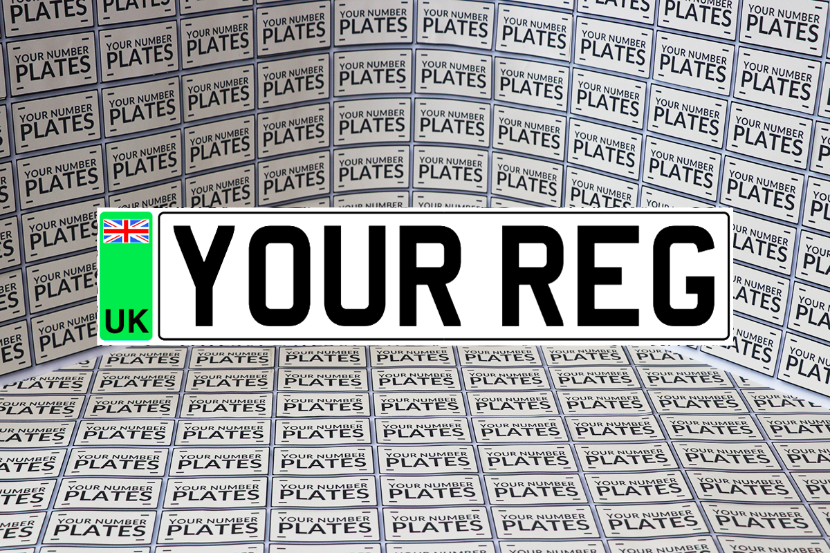 Replacement Standard Size Printed Number Plates 520x111mm