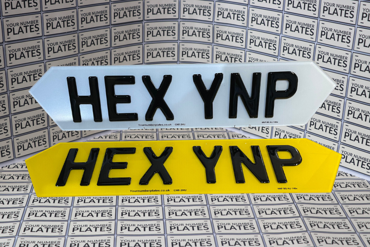 gel hex number plates 510x111mm