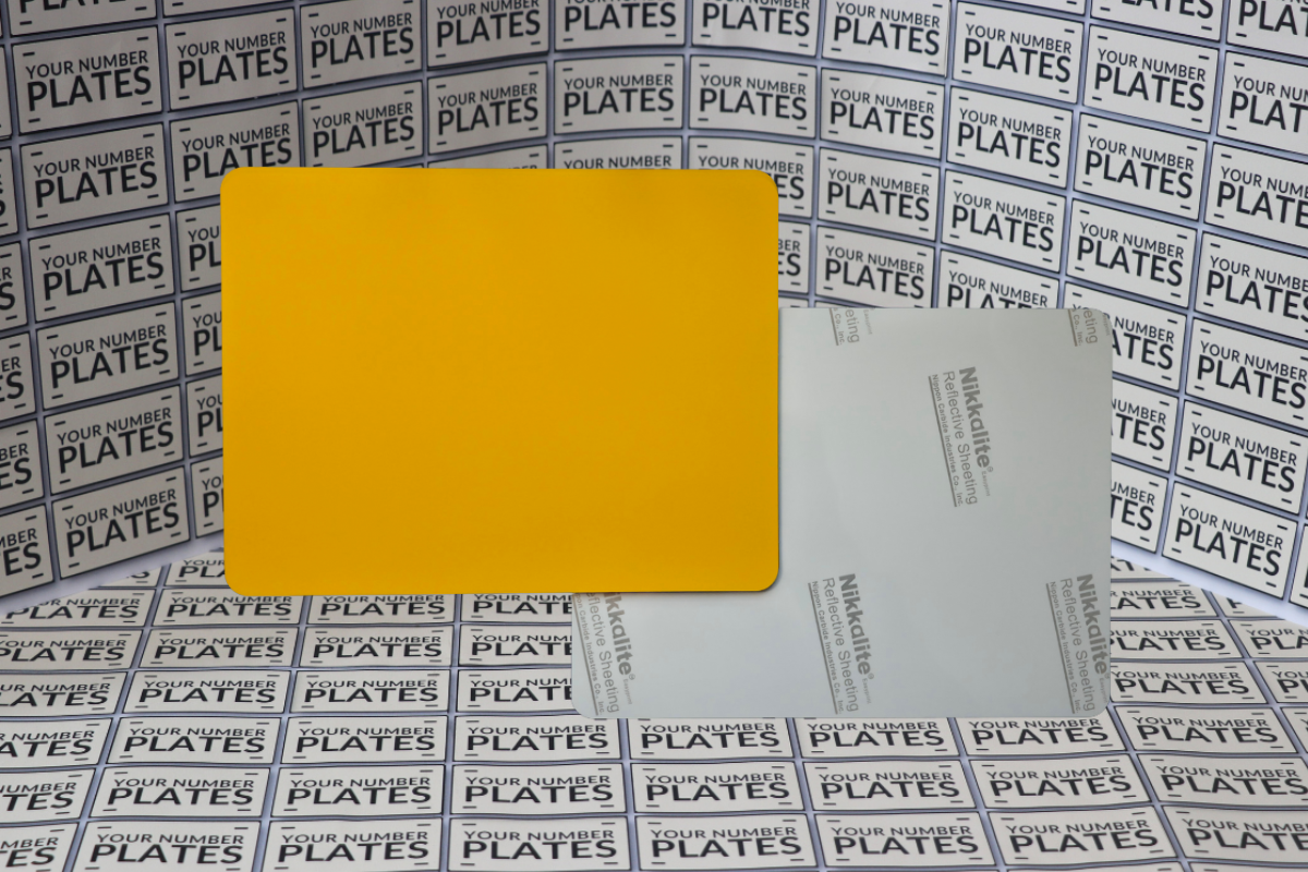 Motorcycle wet acrylic panels 237 x 178mm for trade number plate suppliers