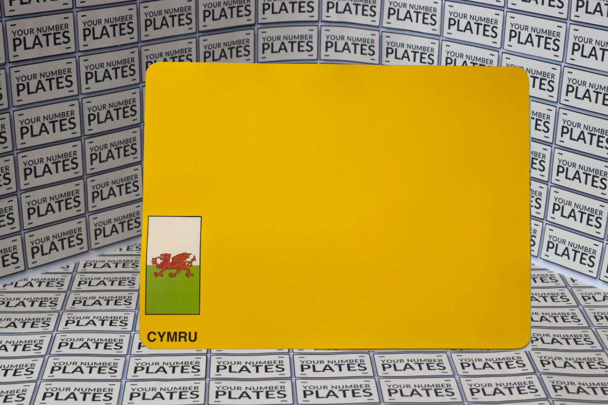 Motorcycle reflective yellow 237 mm x 178mm