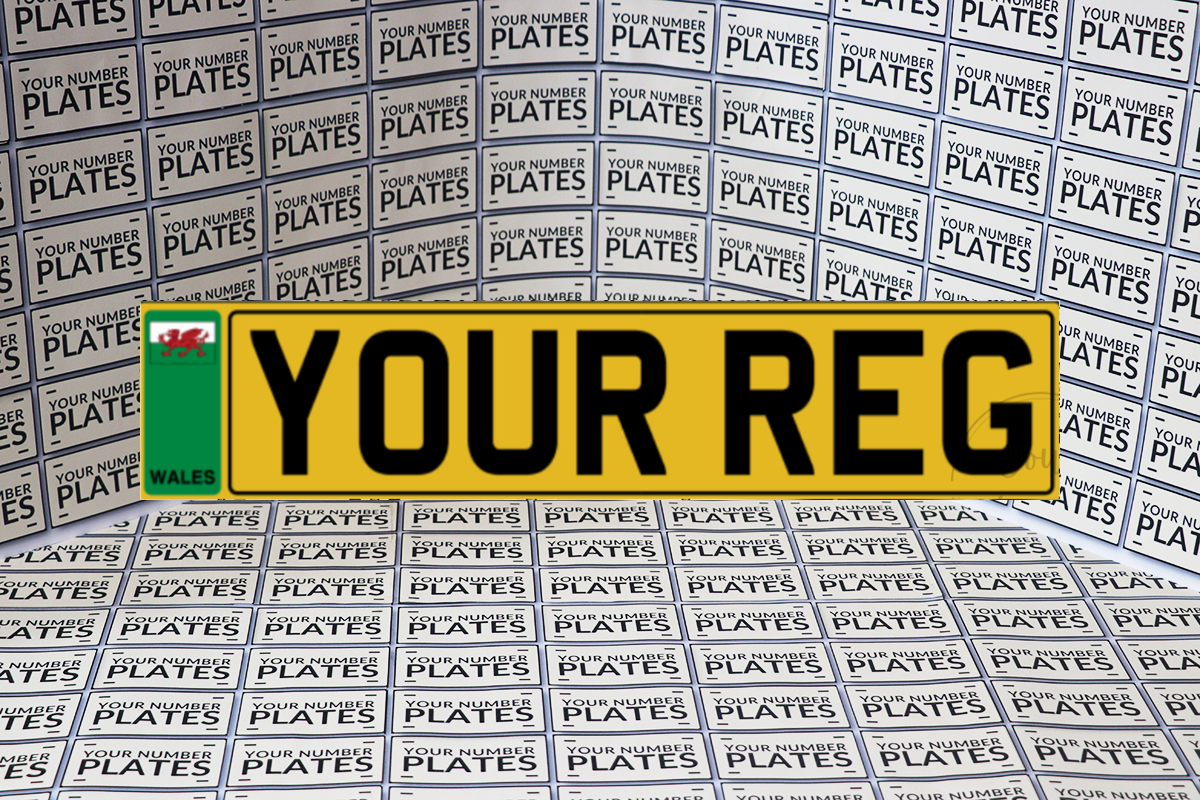 Replacement Standard Size Printed Number Plates 520x111mm