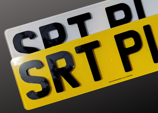 short 4d acrylic number plates