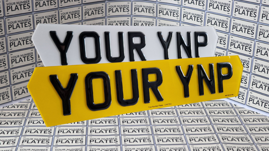 road legal number plates set