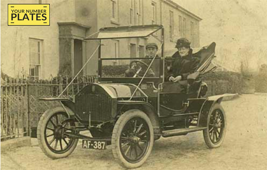 The history of number plates in UK