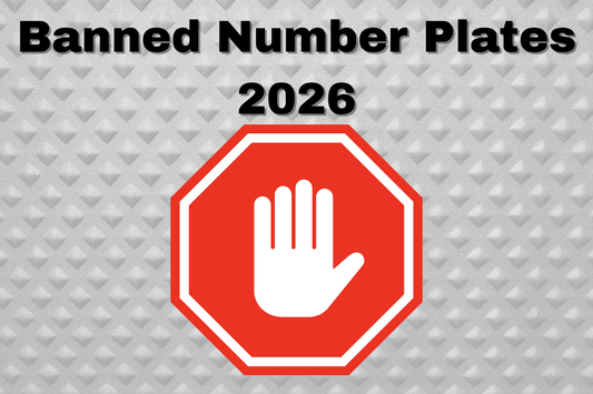 registration plates banned by dvla