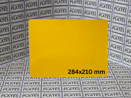 Single Square Number Plate Reflective 284x210mm | Trailer Plate Reflective
