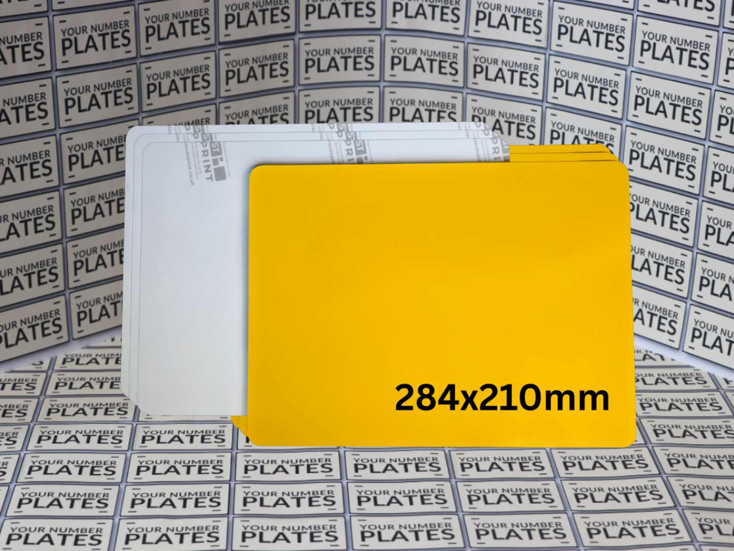 square trailer plate backing