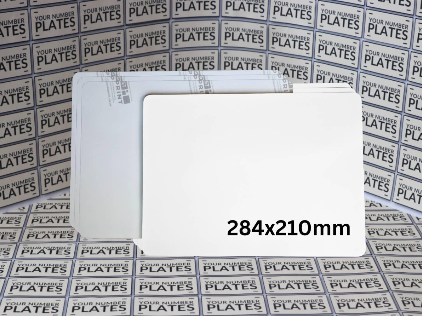 White blank square reflective
