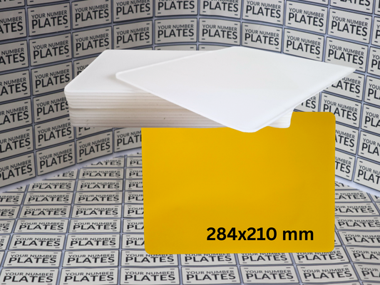 284 x 210mm Square Number Plate Blanks