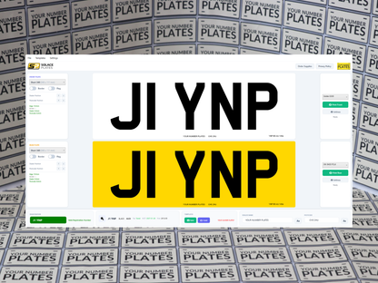 Number plate design software for DVLA registered suppliers