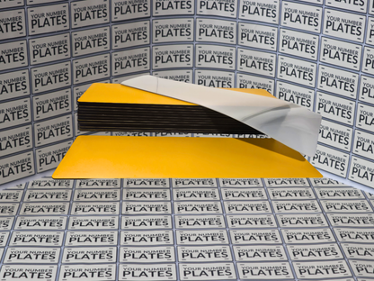 Oversized rear Hiltek number plate material 21 x 6 inch pack of 25