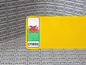 Yellow Nikkalite reflective with Welsh flag identifier for number plates