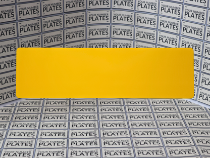 533 x 152mm yellow rear number plate reflective sheet for trade plate makers