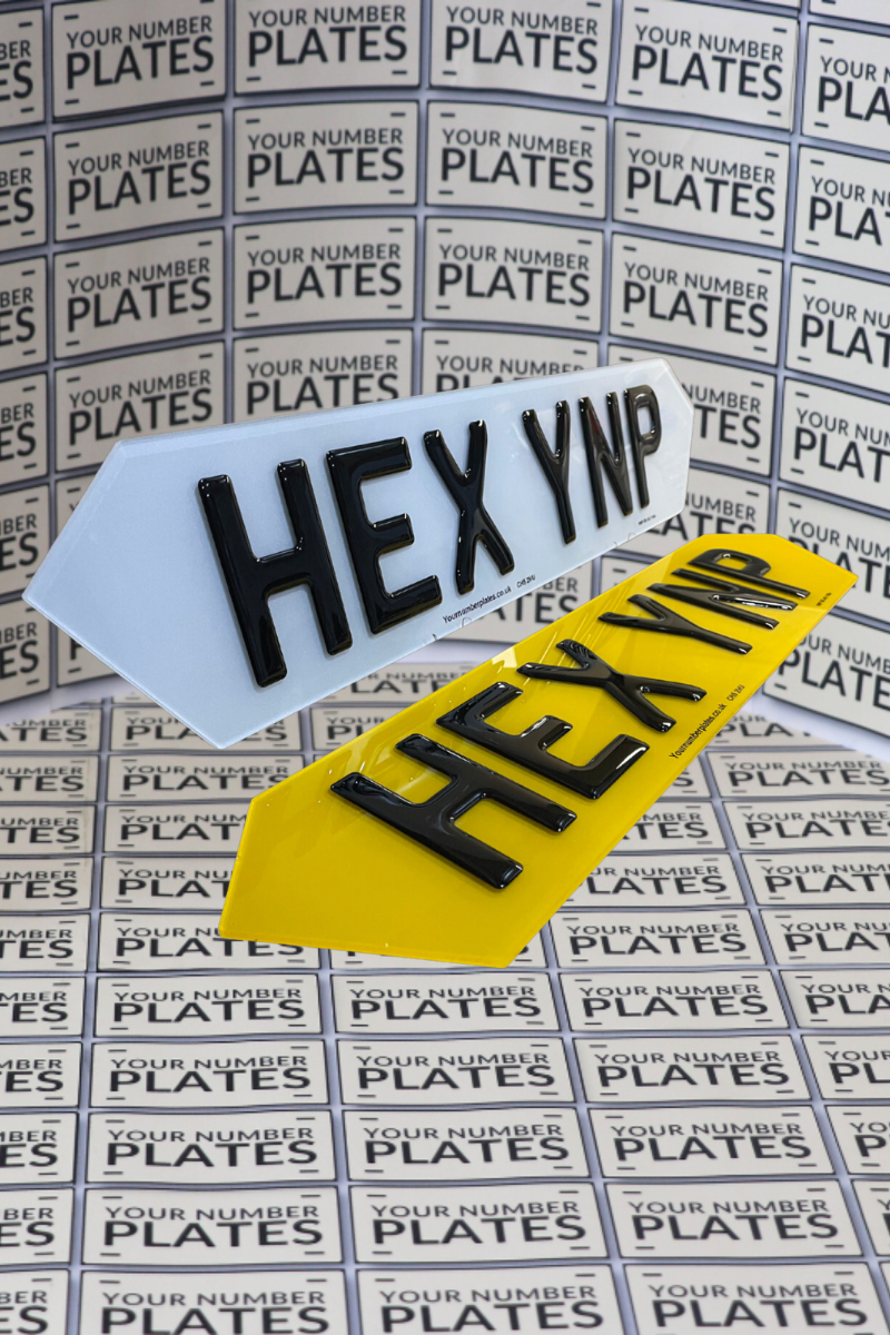 3d gel hex number plates set