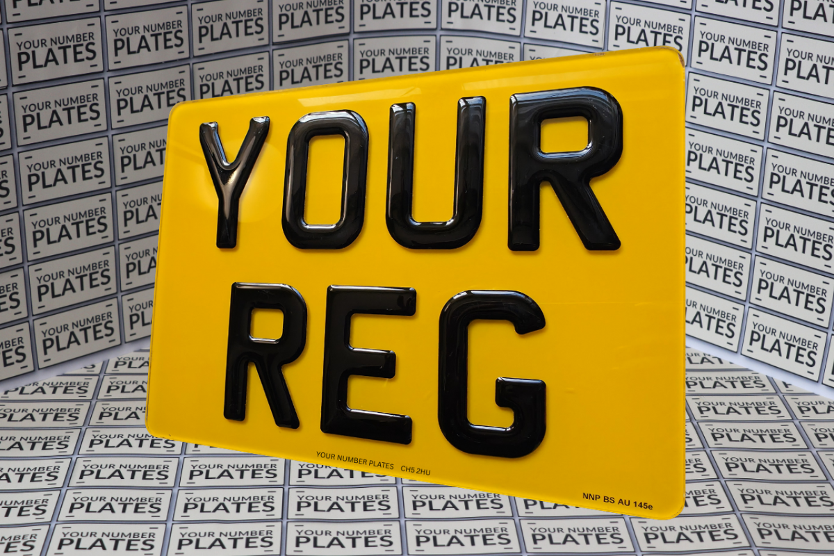 3D Gel 11x8 Square Number Plate Road Legal MOT Compliant 4x4 SUV Trailer