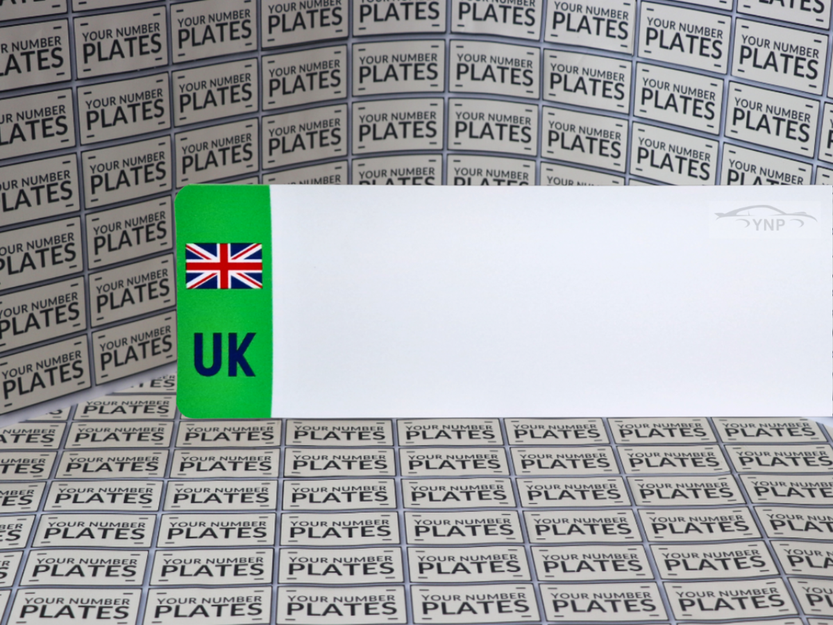25x Blank Number Plate Reflective Sheets White or Yellow 520 x 111mm