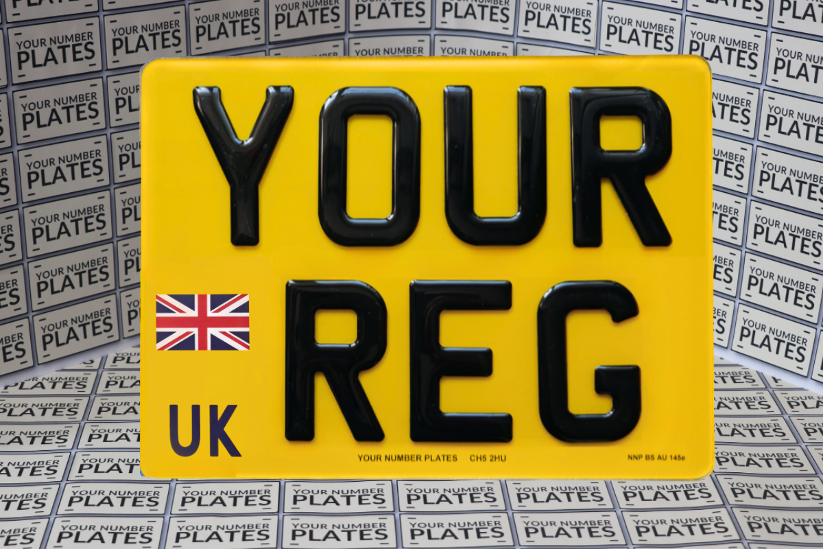 3D gel 11x8 square number plate UK travel identifier road legal MOT compliant
