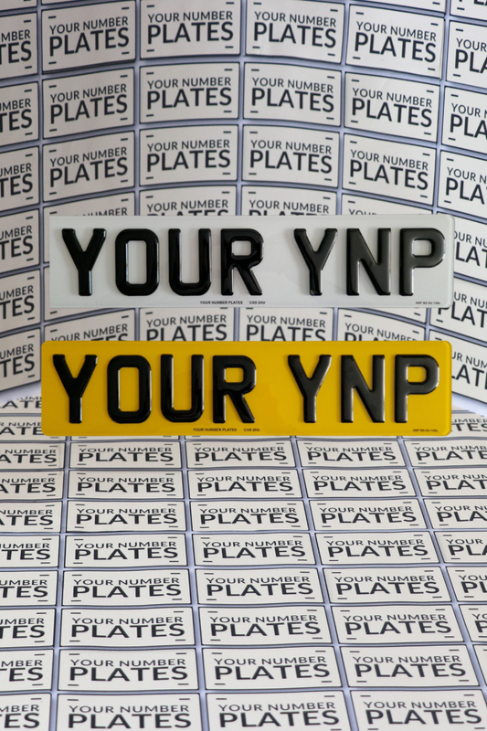short 6 digits 3d gel number plates set
