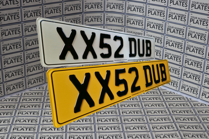 Replacement 3D gell number plates with a bordermade with premium materials