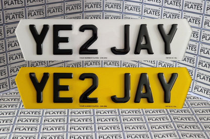 6 digits 4d gel short lambo plates