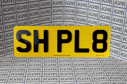 4D Acrylic short plate rear number plates