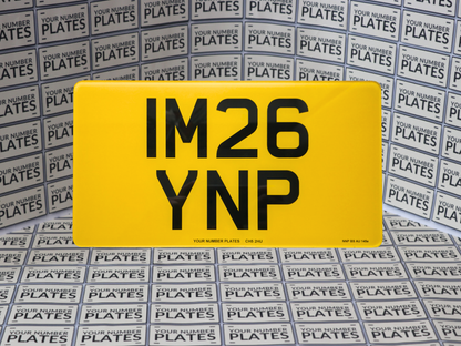Import size rear number plate substrate and laser film pack