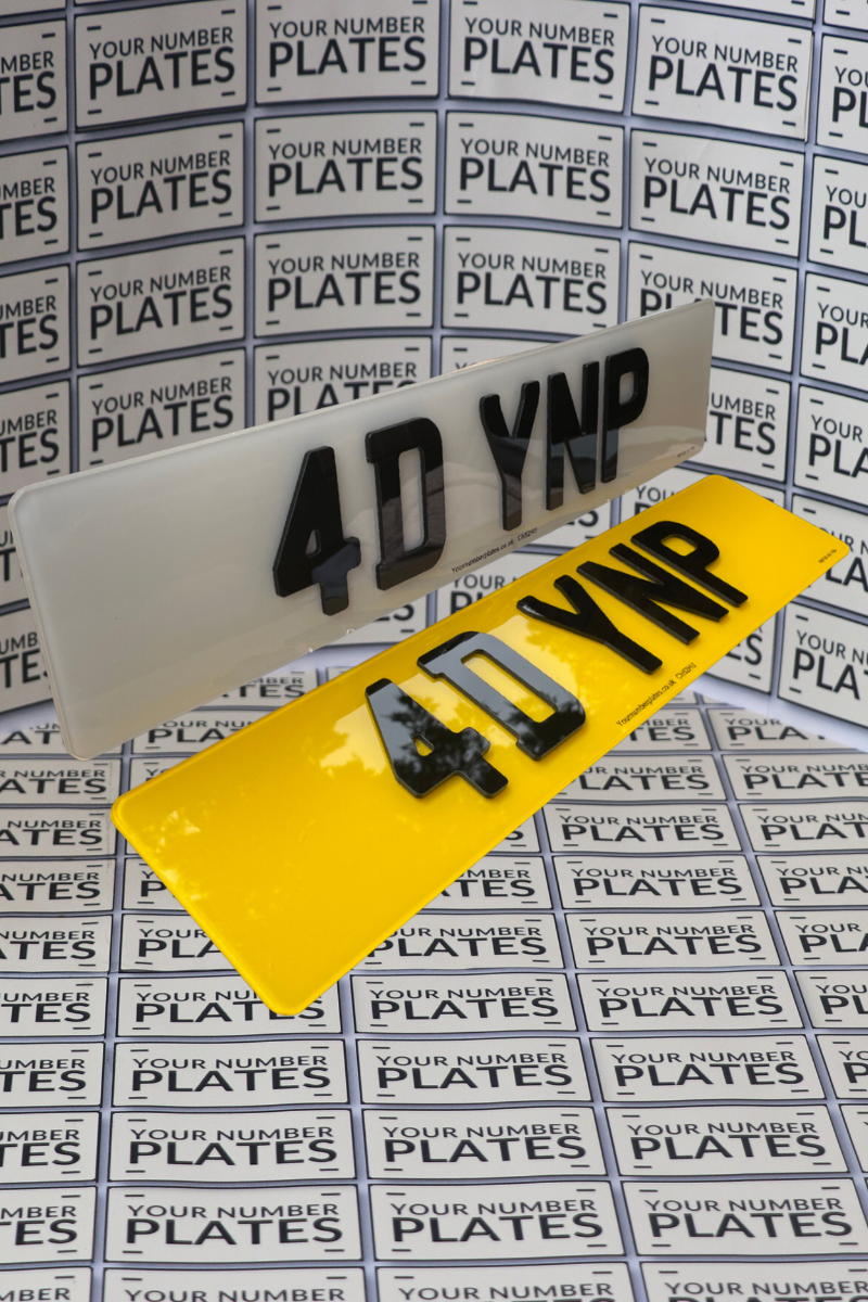 4D 3mm Acrylice Digits in packs of 5 or 10 digits