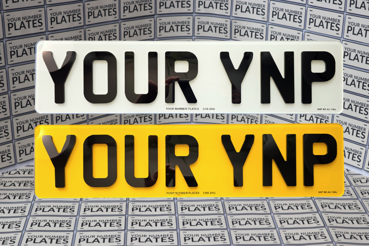  4D Acrylic  Short Number Plates 465 x 111mm
