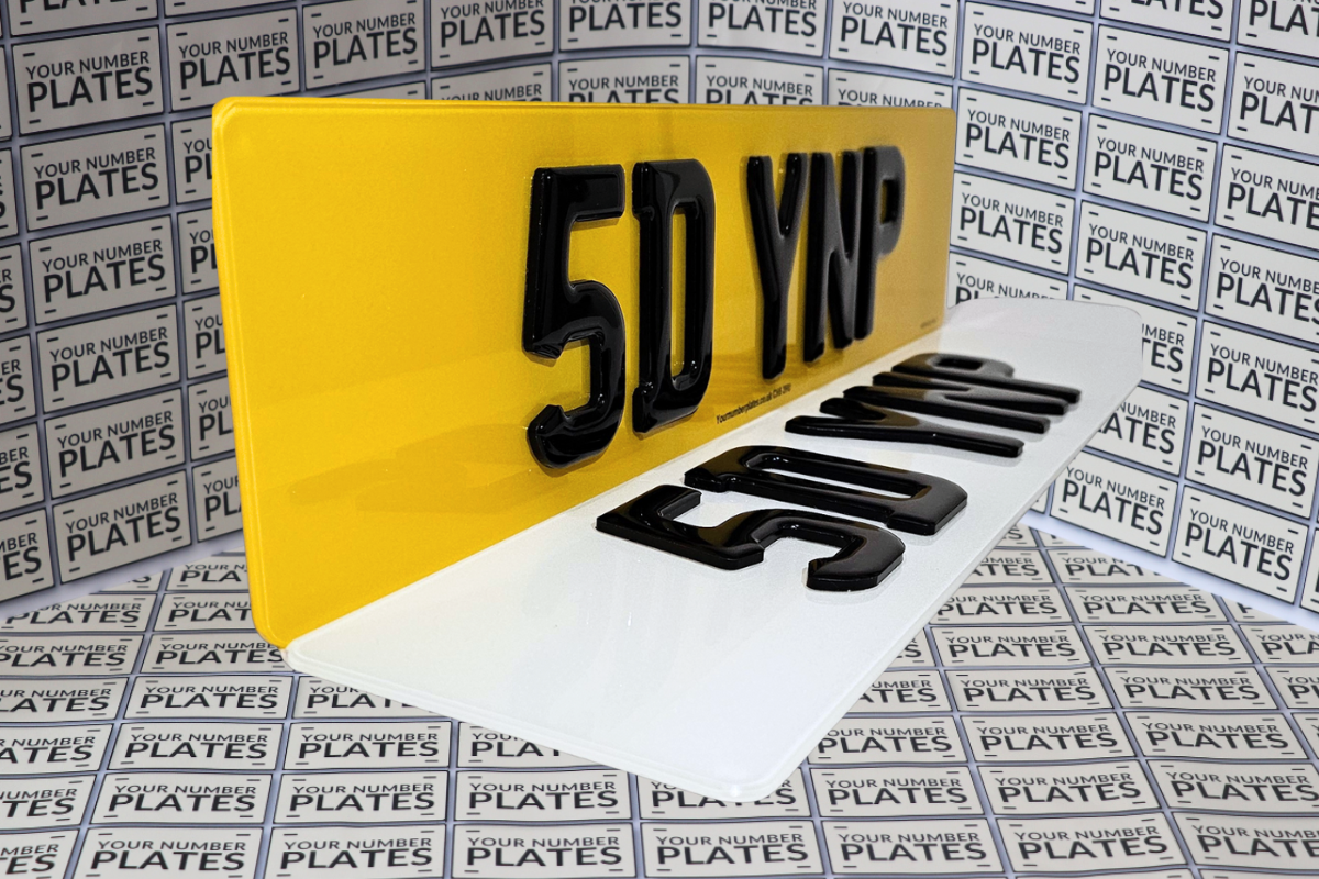 4D Gel Number Plates set