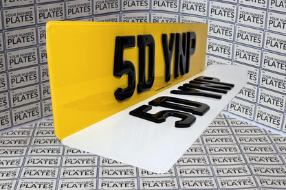 4D Gel Number Plates set