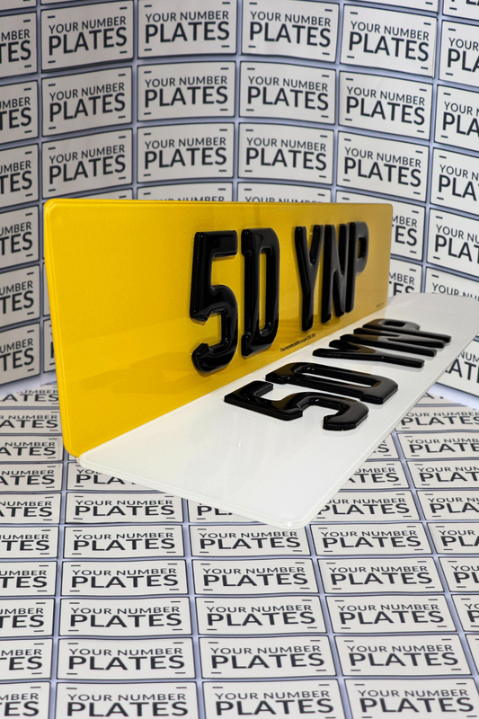 4D Gel Number Plates