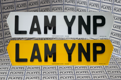4d number plates set