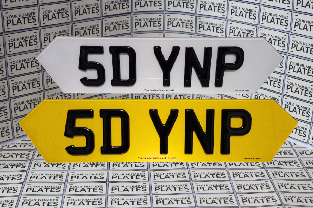 4d gel hex number plates 510x111mm