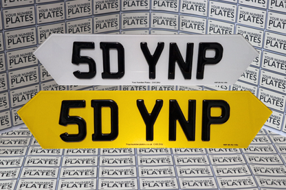 4d gel hex number plates 510x111mm