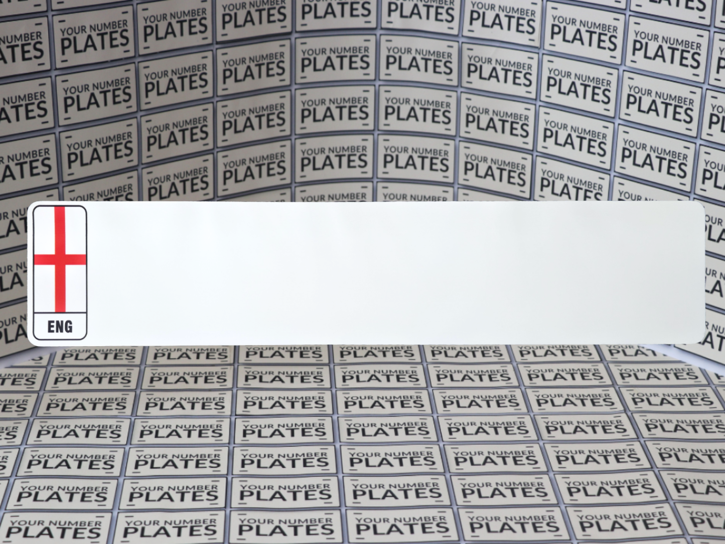 White Nikkalite reflective backing with England flag identifier
