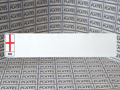 White Nikkalite reflective backing with England flag identifier