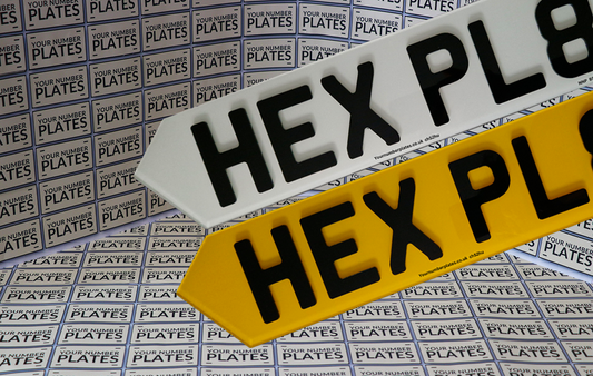 Huracan Style Hex 6 digit number plates