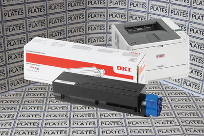 OKI B432 7000 page black toner cartridge for trade number plate printer supplies