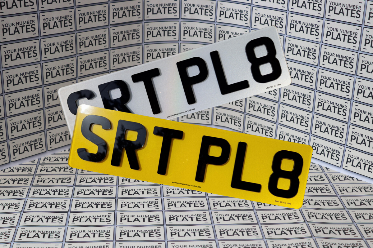 Front and back 4D Shot plates 6 Digits