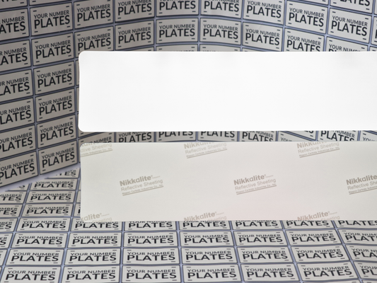 Single Number Plate Reflective Nikkalite 520 x 111mm