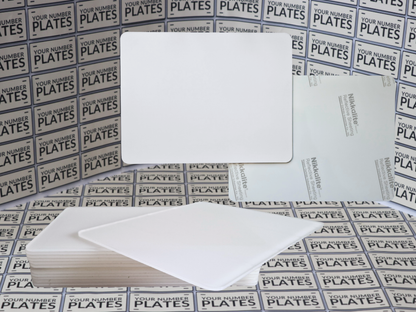 10x blank travel trailer plates acrylic and white reflective 237 x 178mm