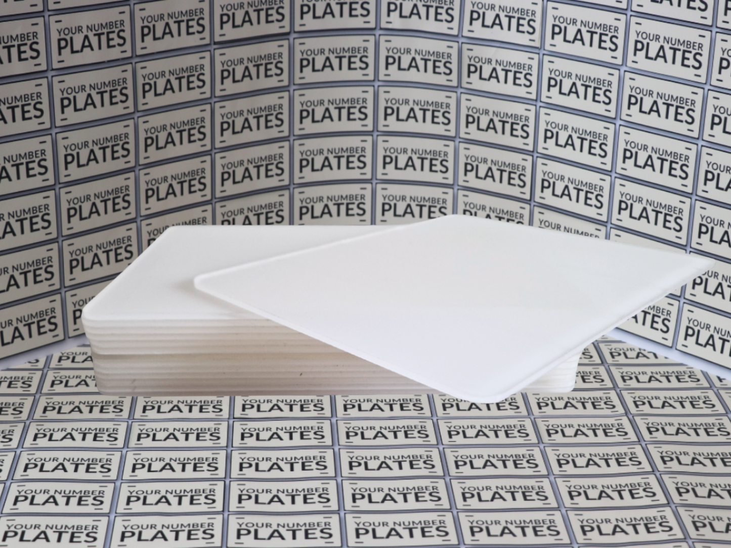 Blank trailer acrylic panel 237 x 178mm for number plate suppliers